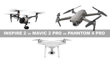 DJI DRONES TEST REVIEW - INSPIRE2 VS MAVIC 2 PRO VS PHANTOM 4 PRO