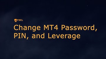 Change MT4 Password, PIN, and Leverage