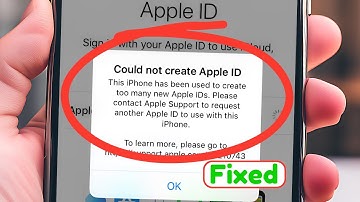 Could Not Create Apple ID This iPhone Has Been Used To Create too Many New Apple ID : Fixed