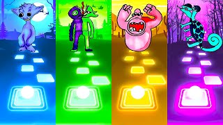 Garten Of BanBan 4: SMILEY MILEY Vs JESTER Vs HUNKY JAKE Vs CHAMATAKI | Tiles Hop EDM Rush