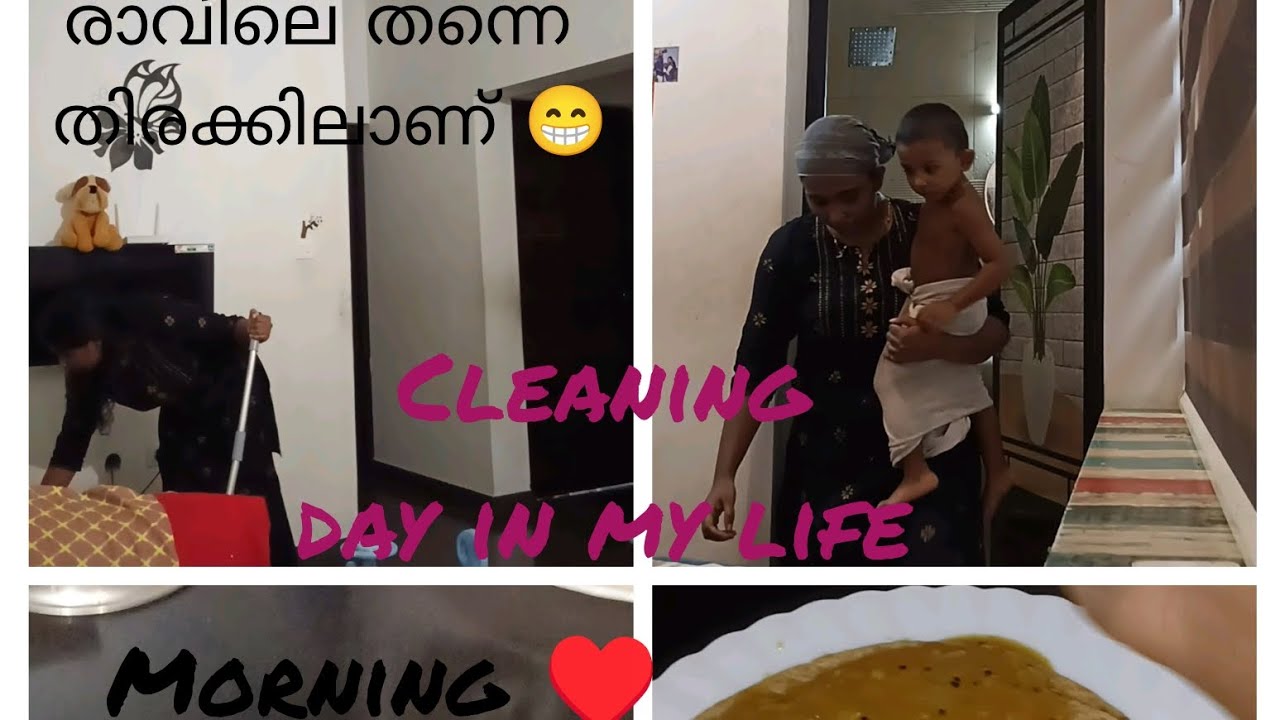 Cleaning day in my life 😇 രാവിലെ തന്നെ നല്ല തിരക്കിലാണ് 😁 
