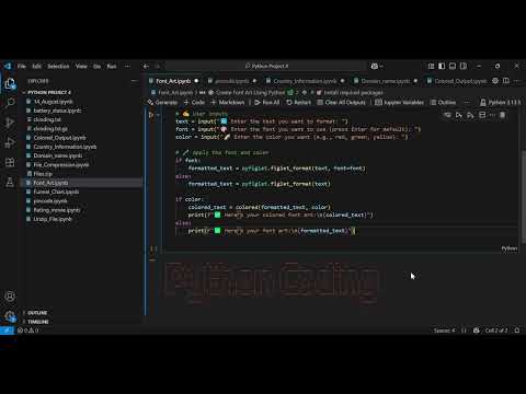 How to Create Colorful ASCII Text Art in Python