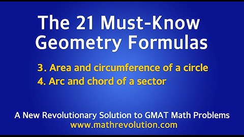 The must-know Geometry formulas for GMAT math (03-04)｜Math Revolution