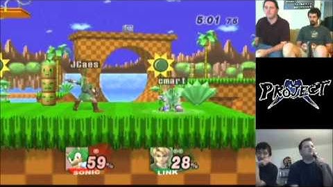 Project M Demo 2 - JCaesar (Link, Mario) vs cmart (Bowser, Sonic) LF