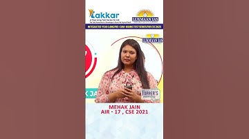 Importance of Solving Previous year Question Papers | By AIR-17 Mehak Jain CSE 2021