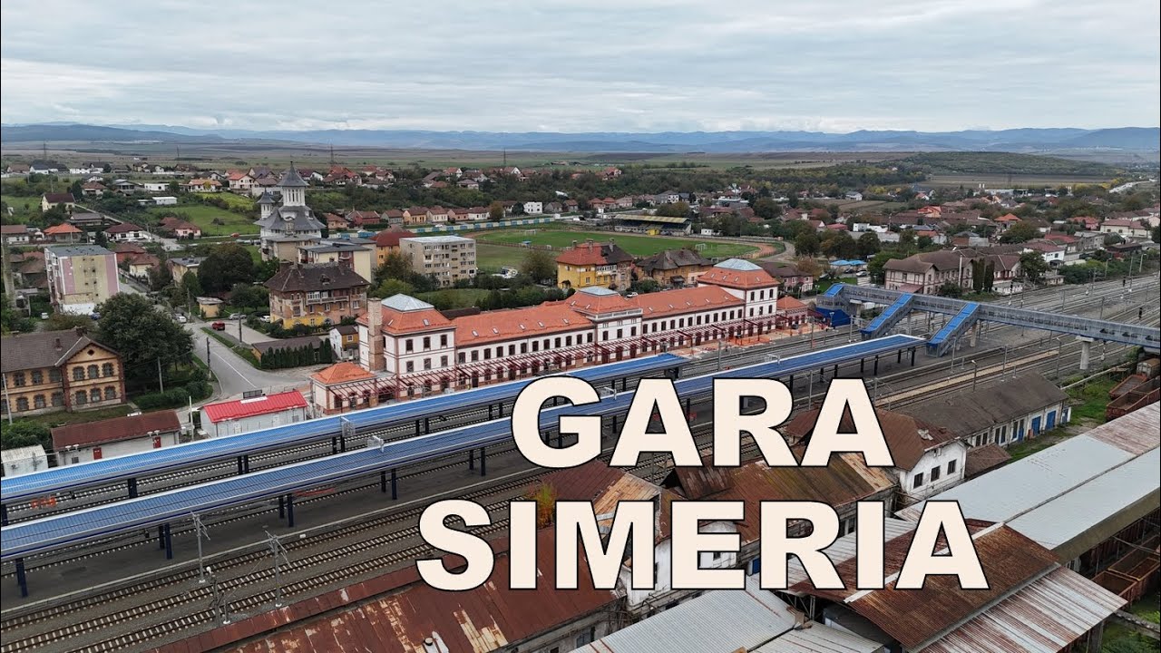ȘANTIER. Nodul feroviar Simeria, modernizat. Imagini aeriene