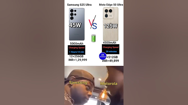 Motorola edge 50 Ultra Vs Samsung S25 Ultra 5G  Battery Compare 🔋 #fun #trending
