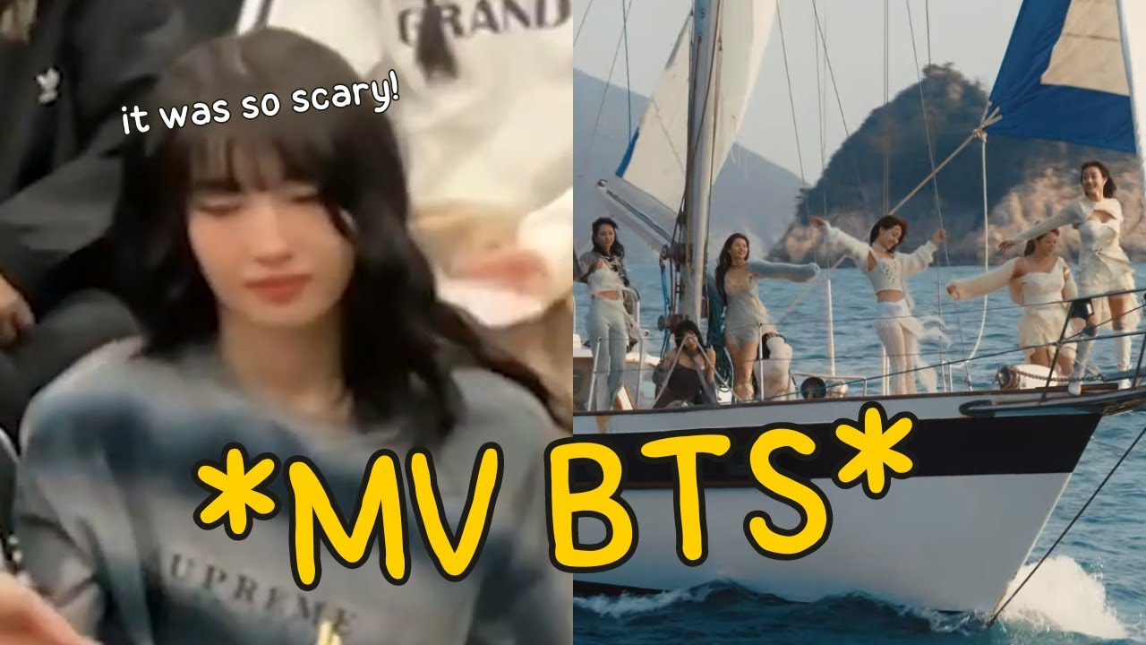 TWICE almost fell of a boat filming the "I Got You" MV