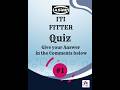 ITI FITTER QUIZ #QUESTION -1 @AsianOnlineITIBooks  #electricianenglish #quiztime #quizchallenge