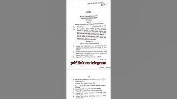 Digital Electronics and Computer Architecture Paper 2019 Kumaun university