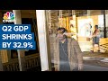 U.S. Q2 GDP shrunk by a record 32.9%, vs 34.7% expected