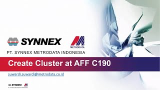 AFF C190 Cluster HA Creation