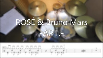 ROSÉ & Bruno Mars - APT.  - DrummerFrank Drum Cover - With Drum Score