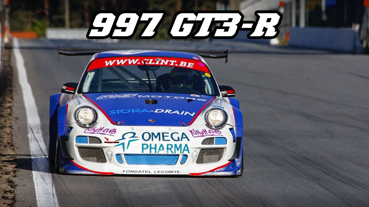 2010 Porsche 997 GT3-R - Loud backfire and fly-by's - YouTube