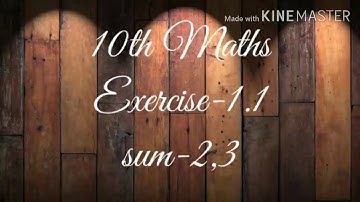 10th Maths exercise-1.1 sum-2,3 in Tamil