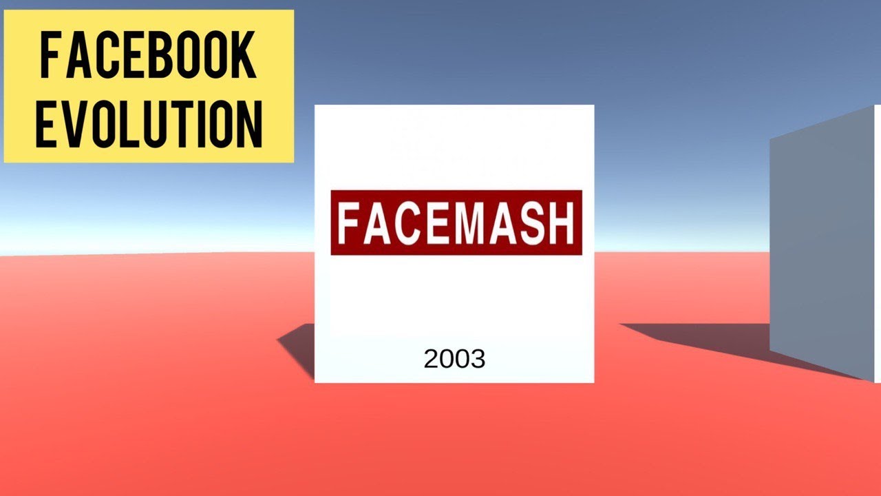 Facebook historical flags and logo evolution 2003 - Today