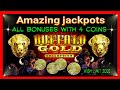 📌Wow!! Amazing Jackpots all Starting With 4 Coins on the Same Day | Buffalo Gold Collection