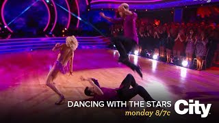 Jordan, Lindsey \& Corbin Bleu dance a Trio Salsa | DWTS Monday 8\/7c