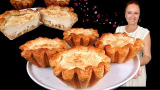 🍰 puff pastries with cream and apples #LudaEasyCook pastries with apples, apple cakes