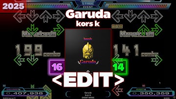 「DDR EDIT」 Garuda (Challenge 16 / Expert 14)