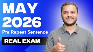 PTE Repeat Sentence May 2026 Real Exam Questions 🎯 Latest Prediction &amp; Practice