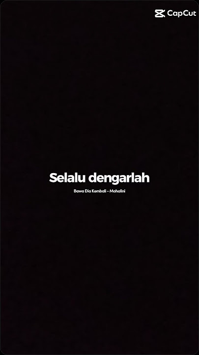 Lirik lagu Bawa dia kembali ( Mahalini )