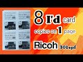 8 I'd card copies on a4 page | ricoh 301 | 8 I'd card copies