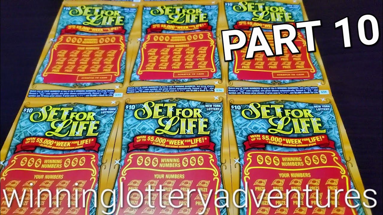 1 OF 10 SET FOR LIFE 10 NY LOTTERY SCRATCH OFFS PART 10 YouTube