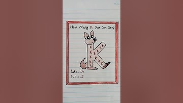 How many K can you see?😱#shortsfeed #art#challenge #drawing #alphabet #shorts