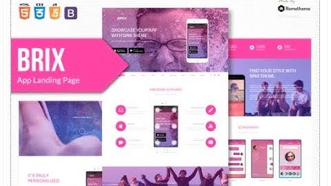 BRIX - Mobile App landing page HTML Template | Themeforest Templates