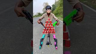 The ben10 Gun🔫 unboxing testing toys short 🔥