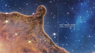 An animation of Carina Nebula Photo from JWST by Perihelion