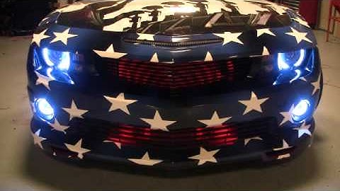 V2 Night Rider Scanner Bar Installed on 2010-13 Camaro by Advanced Automotive Concepts