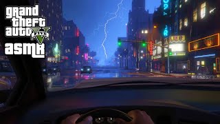 GTA ASMR ⛈️ Driving You in a Thunderstorm ⛈️ Extra Close Ear to Ear Whispering