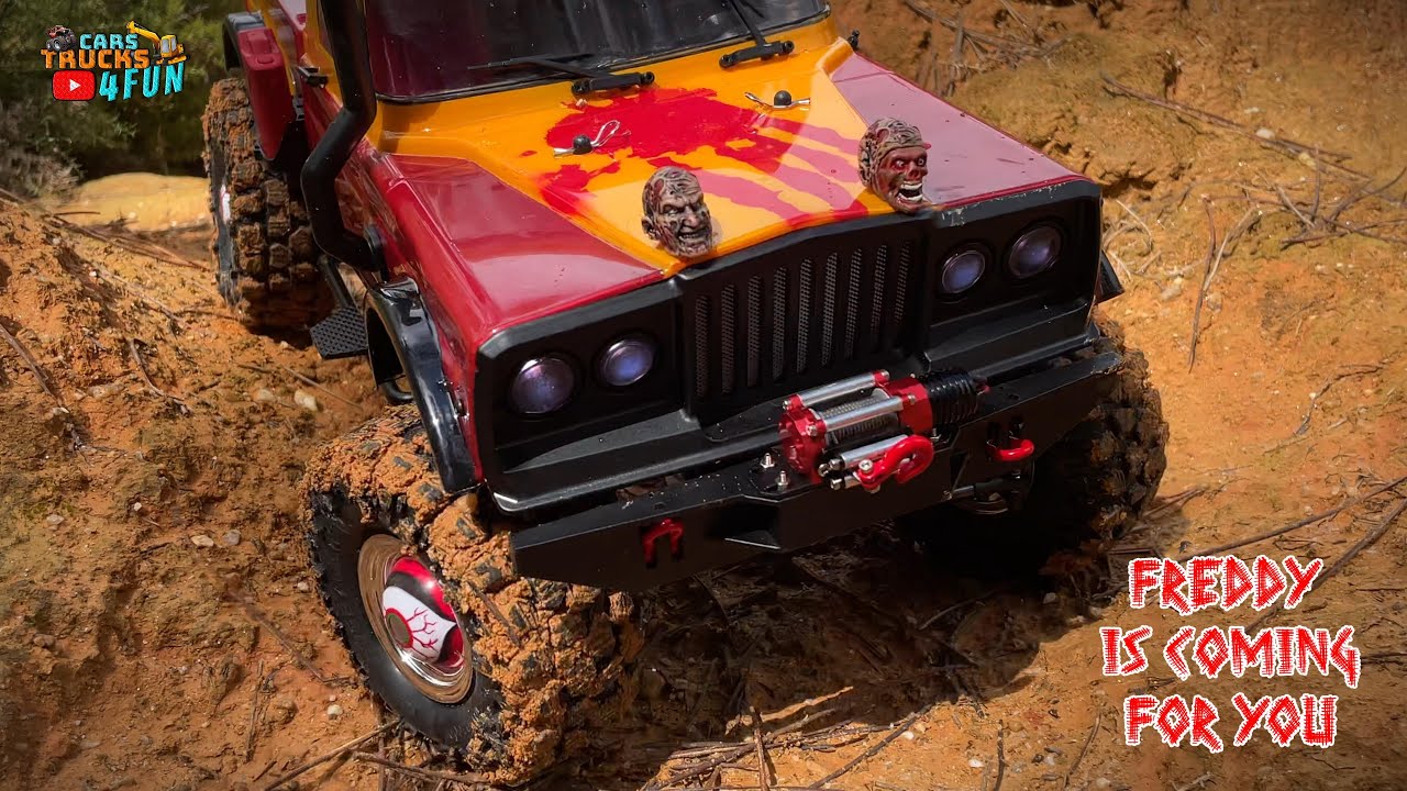 Freddy is Coming For You on a RC Crawler | CRX Survival Kit | Halloween | Cars Trucks 4 Fun