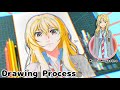 Drawing Process: Kaori Miyazono (Your Lie In April) "In My Style"