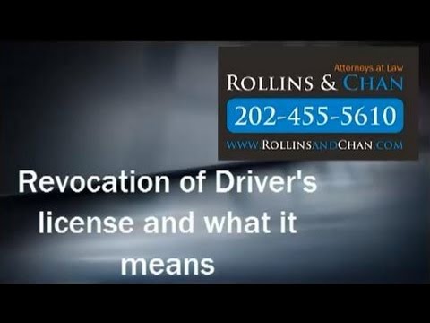 Video: Cum îmi restabilesc licența suspendată în DC?