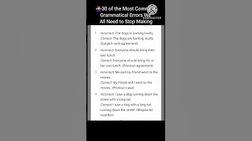 30 of the Most Common Grammatical Errors We All Need to Stop Making|English grammar online classes