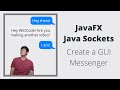 Javafx and java sockets  client server messenger