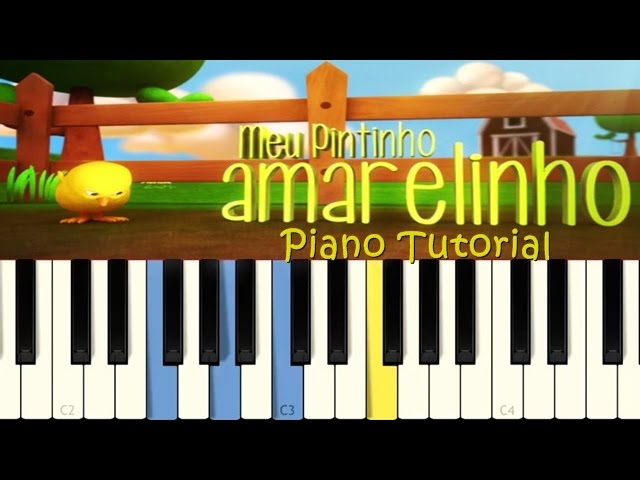 Como Tocar Bate o Sino no Piano e Teclado (Aula de Música Infantil) 