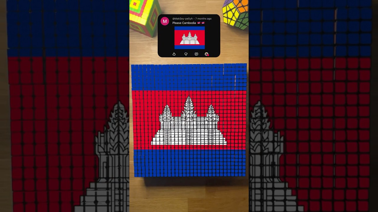 Making CAMBODIA'S Flag! 🇰🇭