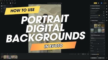 How to use digital portrait backgrounds in Evoto: Editing tutorial by Alana Lee
