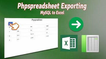 phpspeadsheet mysql to excel