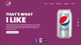 pepsi project (Html+Css)