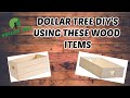 WOOD DOLLAR TREE DIY'S// DOLLAR TREE STORAGE DIY'S