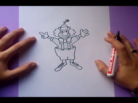 Como dibujar un payaso paso a paso 4 | How to draw a cl... | Doovi