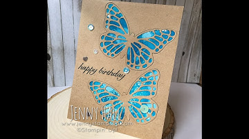 Watercolor smooching technique video #3 using Stampin Up products with Jenny Hall
