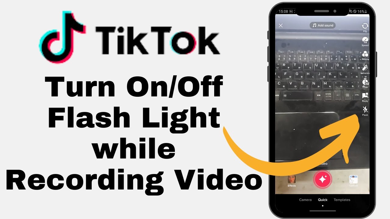 How to Turn On FlashLight on Tiktok App while Recording a Video? YouTube