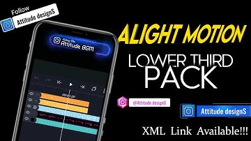 Alight motion lower thirds templates | social media lower thirds