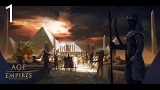 Age Of Empires (DE) стрим прохождение #1 - Расцвет Египта (часть 1 - сложность последняя)